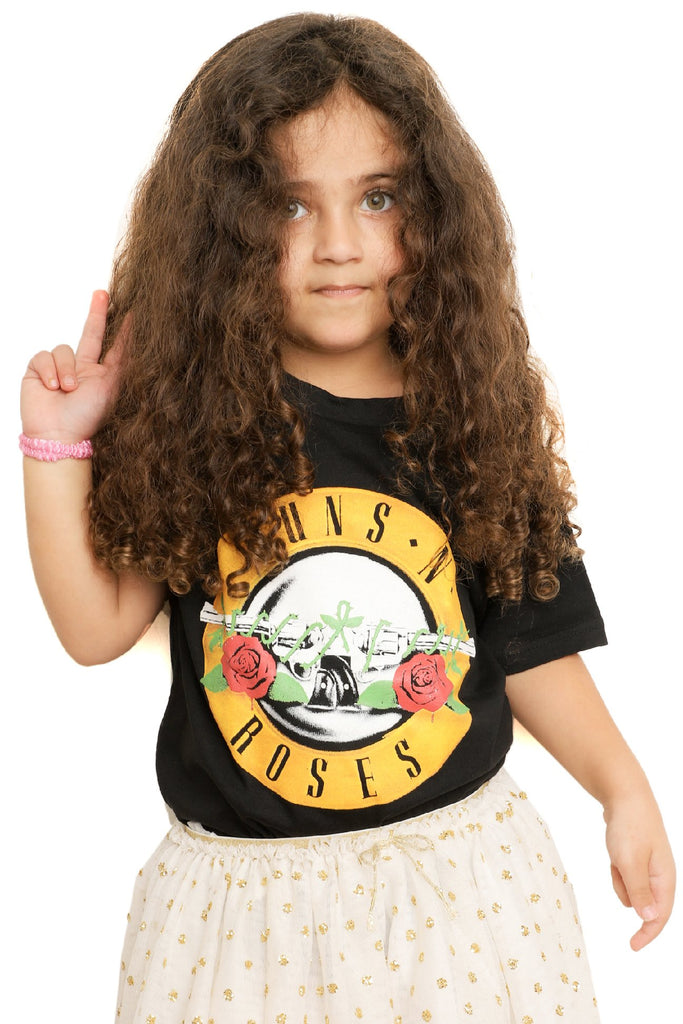 Kid's Guns' N Roses T-Shirt - Crest - Black (Boys and Girls)