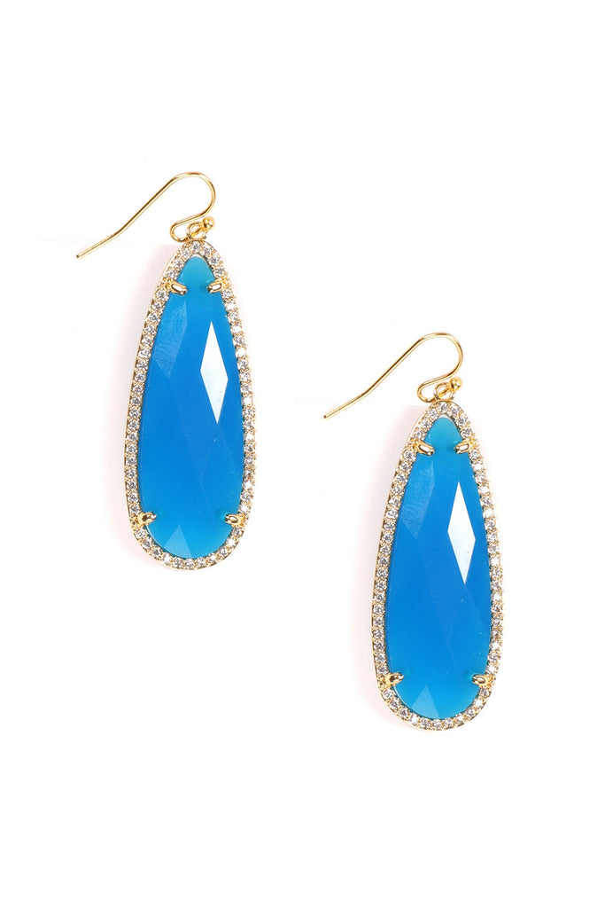 Matias Earrings - Aqua