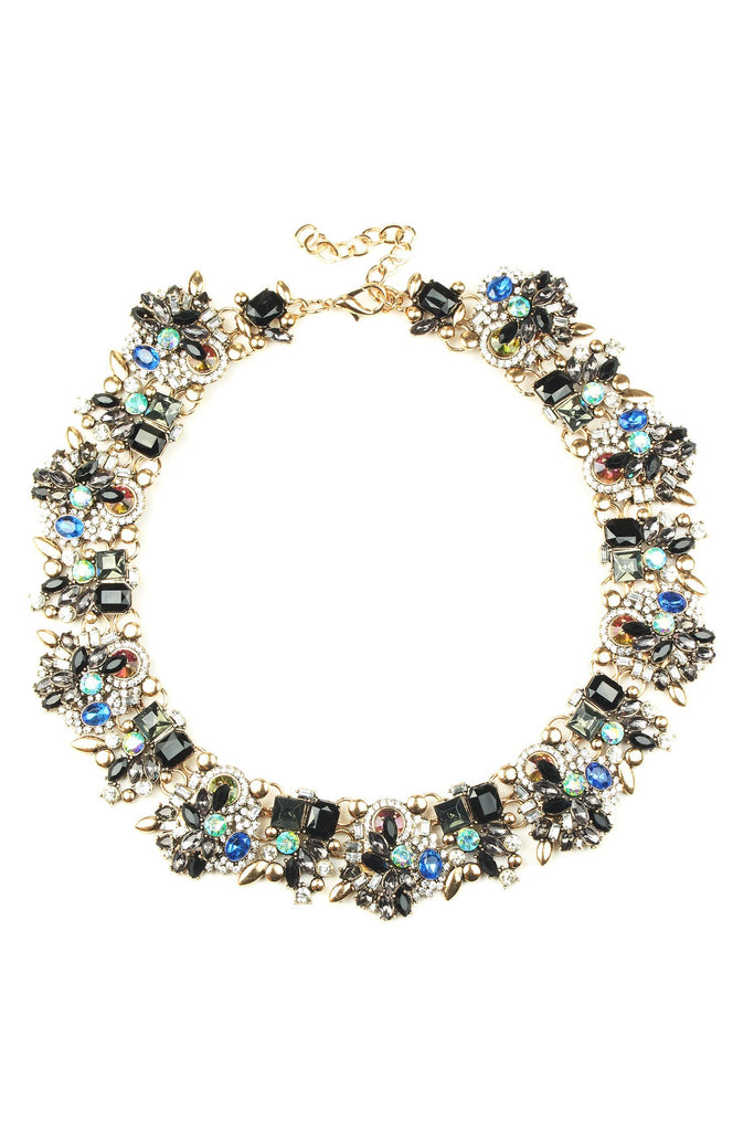 Sloane Necklace - Blue/Black/Gold