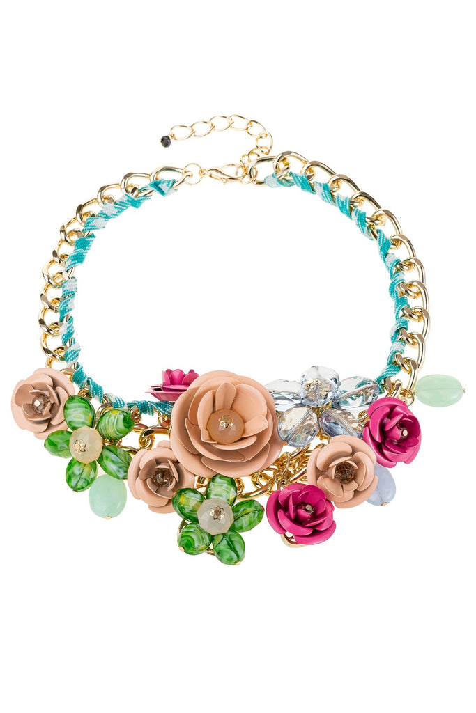 Bouquet Statement Necklace - Blush