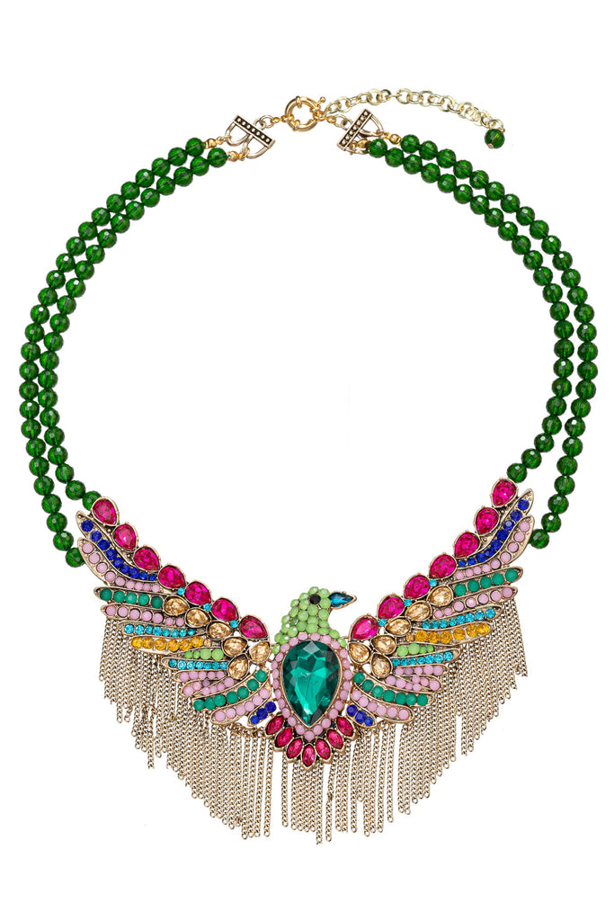 Phonix Brooch Statement Necklace