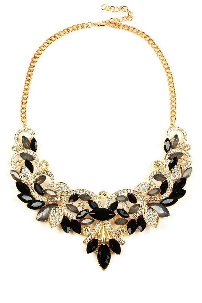 Paola Necklace - Black / Gold