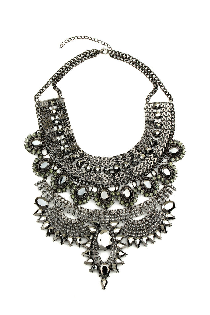 Zania Necklace - Charcoal