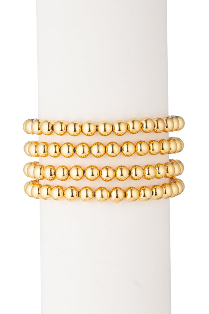 Sophia Beaded Bracelet Set - Gold