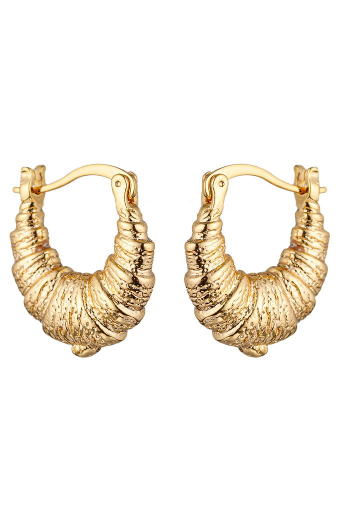 Shabnam Croissant 18K Gold Plated Earrings