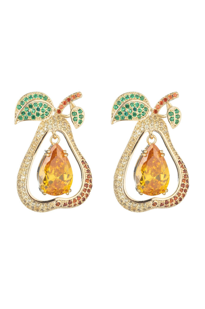 Pear CZ Earrings