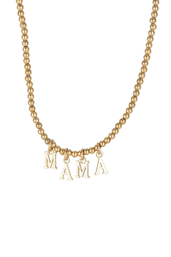 Titanium MAMA pendant with cubic zirconia crystals.