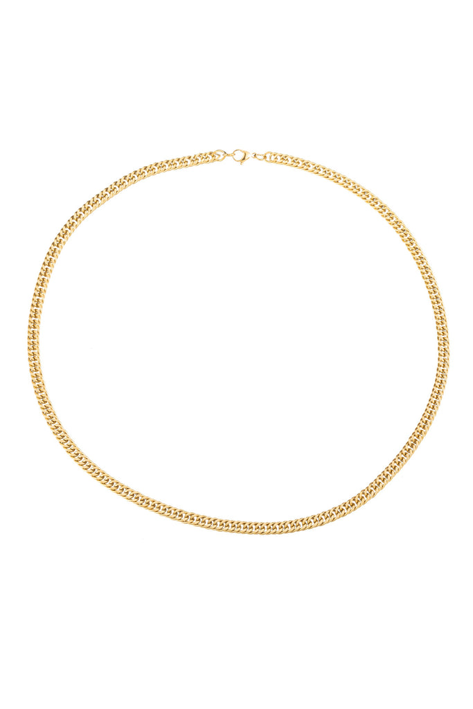7MM Cuban link titanium chain.