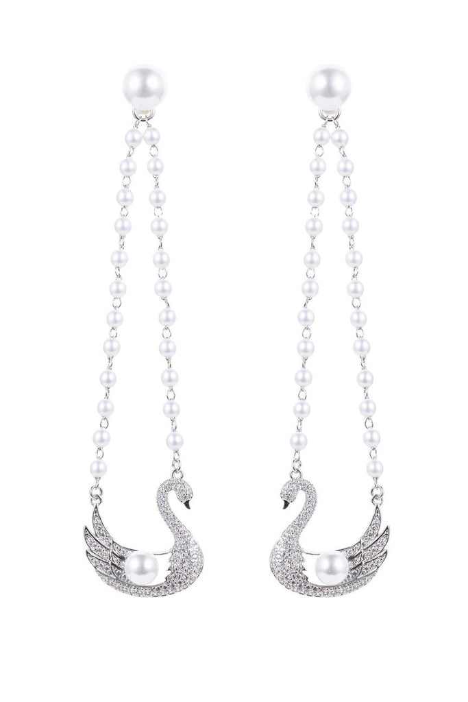 Swan Drop Earring