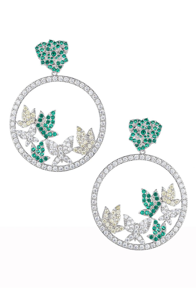 Swarm Earrings - Green